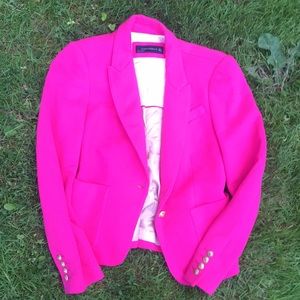 Hot pink Zara blazer